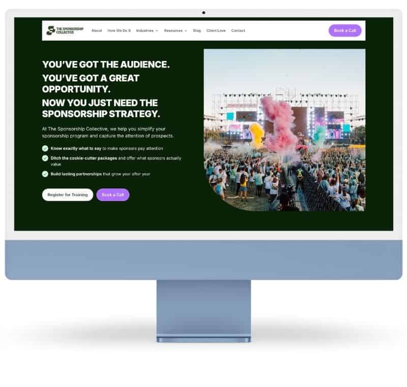 Sponsorship Consulting Agency Website Redesign